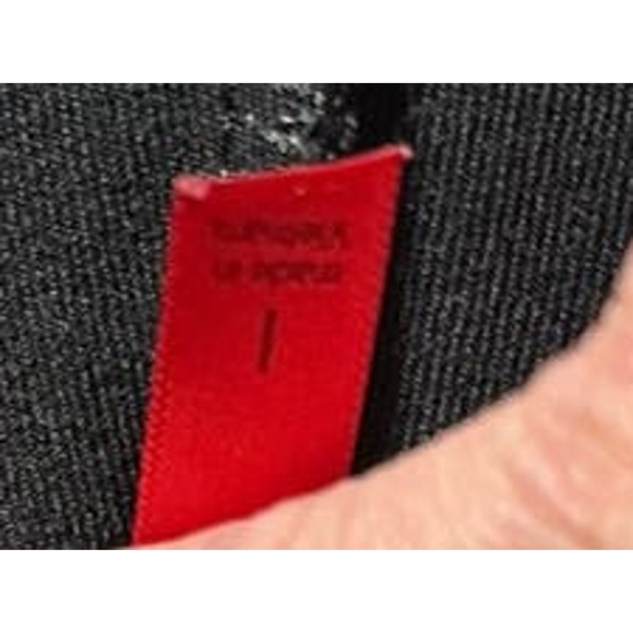 SPANX Black Leggings with Sparkle Knee‎ Insert Size L - Picture 6 of 7